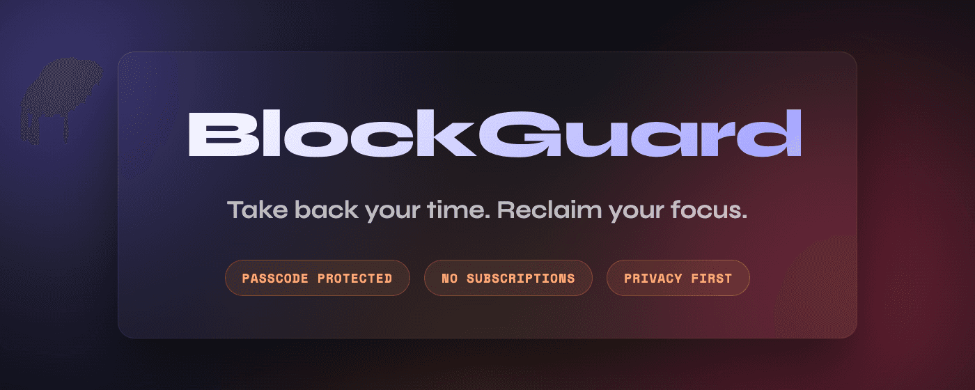 BlockGuard extension promotional banner
